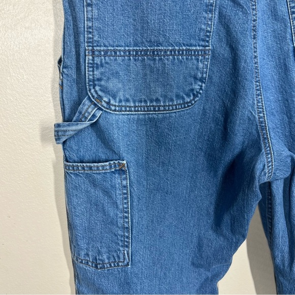 Carhartt Mens Denim Blue Loose Fit Carpenter Jeans Cotton Size 34x30 - Picture 10 of 11